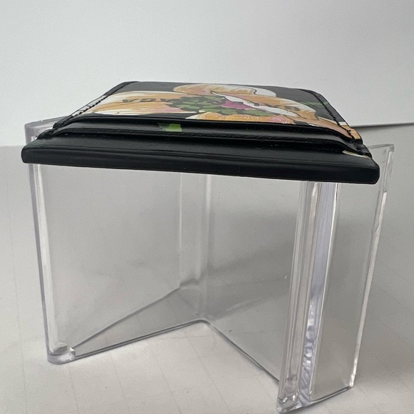 🩷BALENCIAGA | Flower Pattern Leather Small Wallet Logo Phone Card Case/Wallet🌸 - Picture 8 of 10